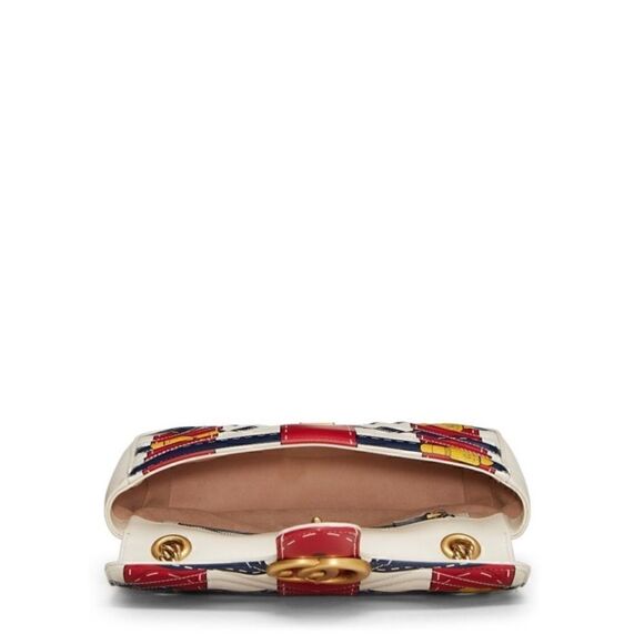 GUCCI TROMPE L'OEIL 'GG' MARMONT SHOULDER BAG - Picture 2 of 16